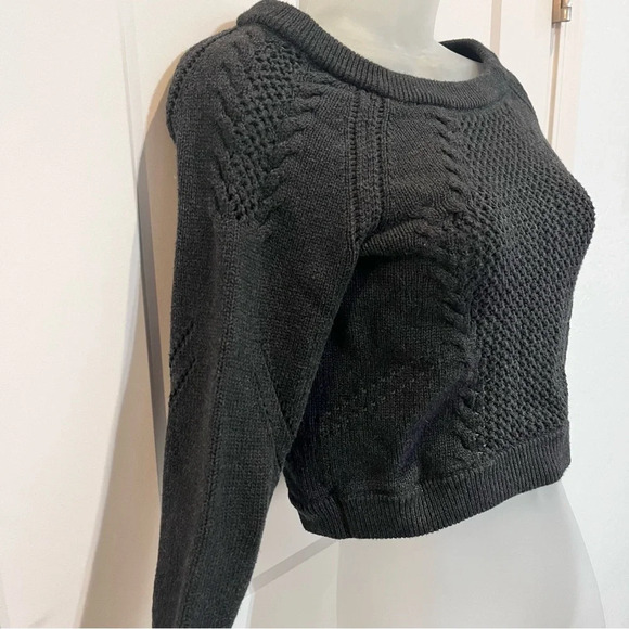 Lululemon cropped crop sweater dark charcoal grey Women’s 4 - Picture 3 of 7